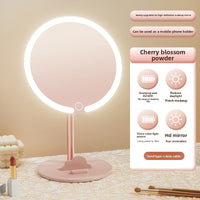 LED Makeup Mirror with Light Portable Desktop Dressing Mirror