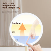 LED Makeup Mirror with Light Portable Desktop Dressing Mirror
