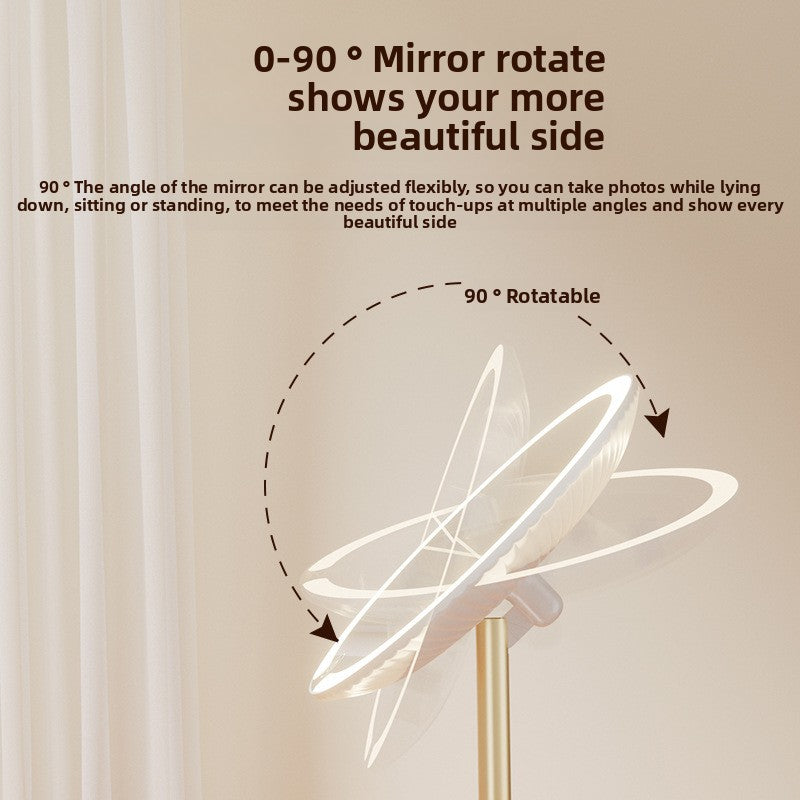 LED Makeup Mirror with Light Portable Desktop Dressing Mirror