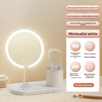 LED Makeup Mirror with Light Portable Desktop Dressing Mirror